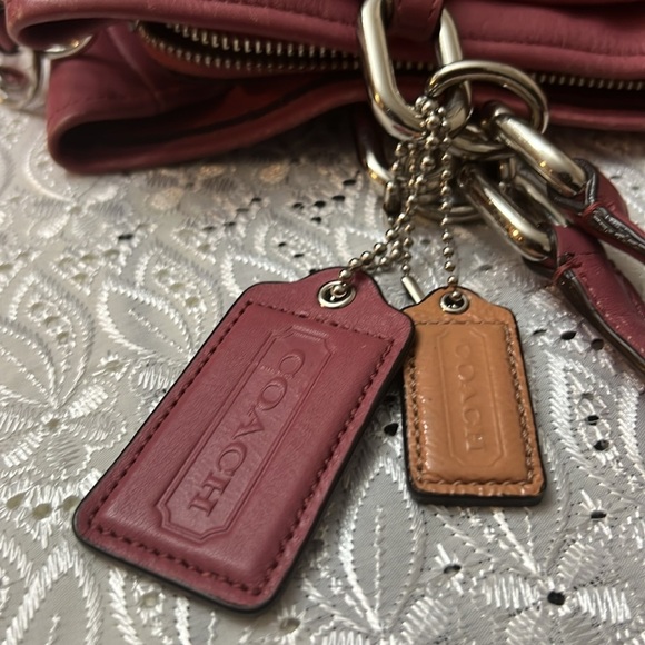 Coach # 17811 Elegant Pink Leather Handbag - Picture 13 of 13